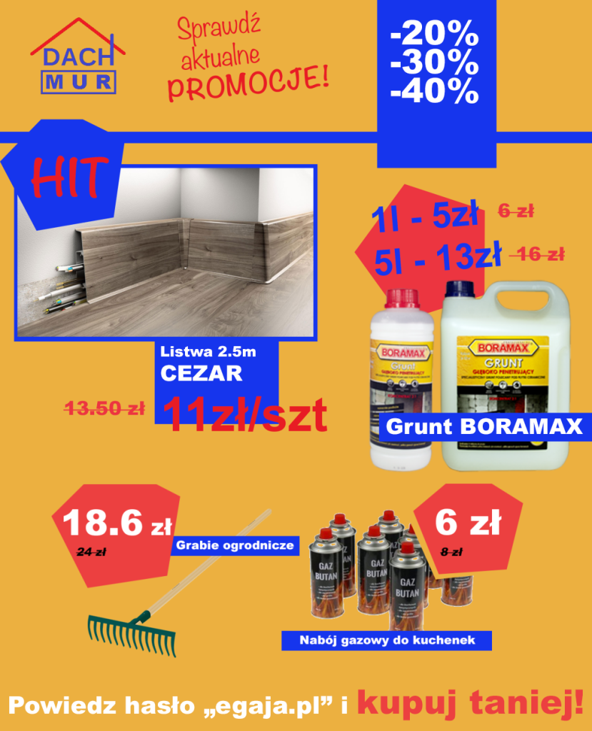 Dach Mur Gaja Kędzierzyn-Koźle Hurtownia Budowlana Market Budowlany